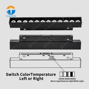 ไฟติดตาม LED แบบหมุนได้3สีอัจฉริยะไฟเชิงเส้น6W 12W 18W 24W สปอตไลท์ LED ไฟติดตามแบบแม่เหล็ก - Product Image 4