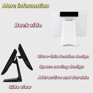 <strong>Multi</strong> <strong>Function</strong> Dual Screen <strong>Pos</strong> System 15 Inch+9.7&quot; or 15&quot; Capacitive Touch Screen All in One <strong>Pos</strong> Terminal Desktop Cash Register - Product Image 3
