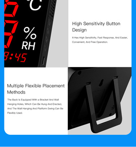 Large <strong>Temperature</strong> <strong>Display</strong> <strong>Temperature</strong> Sensor Data Logger Humidity Meter With Audible Visual Alarm - Product Image 5