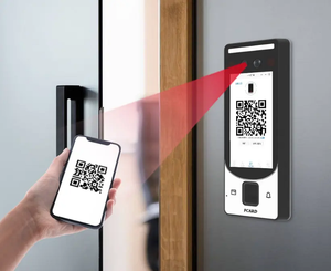 Sistema biométrico de control de acceso de reconocimiento facial 3D, dispositivo de asistencia y tiempo de Palma, escaneo QR de huellas dactilares, reloj de tiempo para empleados - Product Image 5