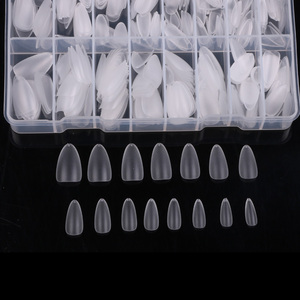 TSZS yeni varış buzlu mat yanlış Nail İpuçları için Ultra ince jel tırnak İpuçları manikür buzlu yüzey yumuşak jel İpuçları tasarım PMMA - Product Image 5