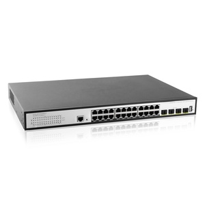Hot Sale 24GE 4 10G SFP L2 Managed PoE QOS STP RSTP <strong>MSTP</strong> IGMP DHCP SNMP WEB VLAN Ethernet Switch 1U Rack Mount PoE Switch - Product Image 1