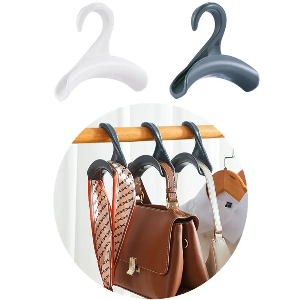 LEEKING Hot selling multifunctional plastic hook purse hanger for bag tie and belt