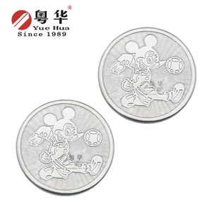热卖卡通图案金属代币娱乐不锈钢代币游戏机代币 - Product Image 2