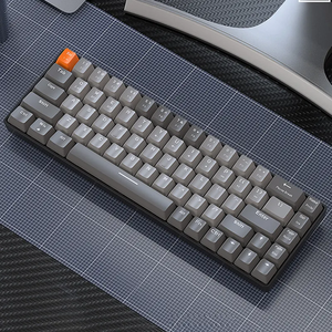 Teclado para juegos 68 teclas 65% Mini portátil con cable Teclado interruptor rojo Teclado mecánico - Product Image 2