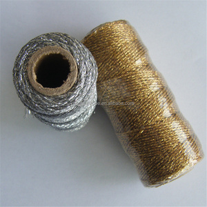 Cuerda de embalaje duradera metálica dorada de 2mm Cuerda de hilo de 50m para uso estricto - Product Image 5
