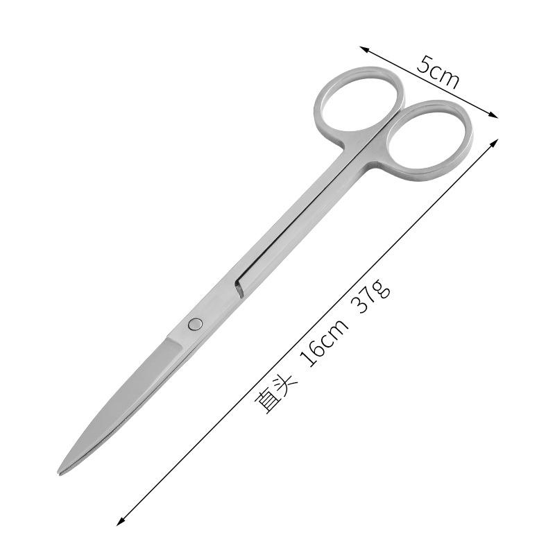 Tijeras de cabeza recta de 16 cm.