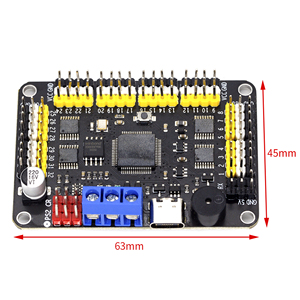 Neue Version 32-Kanal Roboter-Servo-Steuerplatine Servomotor-Steuerung PS-2 kabellose Steuerung USB/UART-Verbindungsmodus