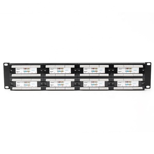 CAT 6 UTP Patch Panel RJ45 48 puertos de doble uso Keystone Telecom Parts - Product Image 3