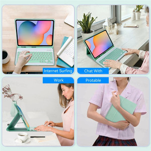 Funda de cuero para tableta iPad 10,2, teclado inalámbrico con Bluetooth, ratón, Combos Pro 11 10,9 Air 5 9th 8th generación Mini 6 - Product Image 6
