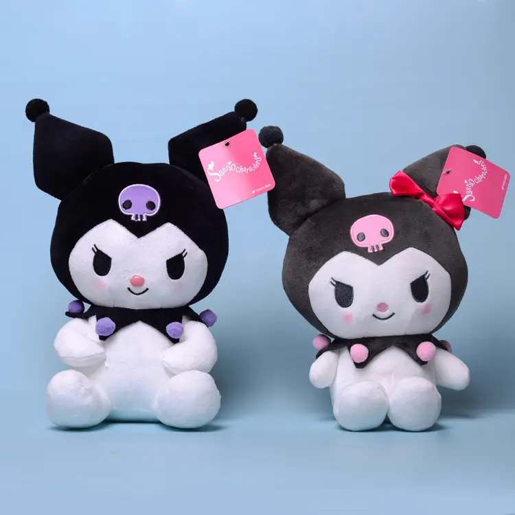 Desenhos animados bonitos japoneses sentado kulomi boneca de pelúcia boneca conforto das crianças garra máquina boneca Sanrio kulomi brinquedo de pelúcia