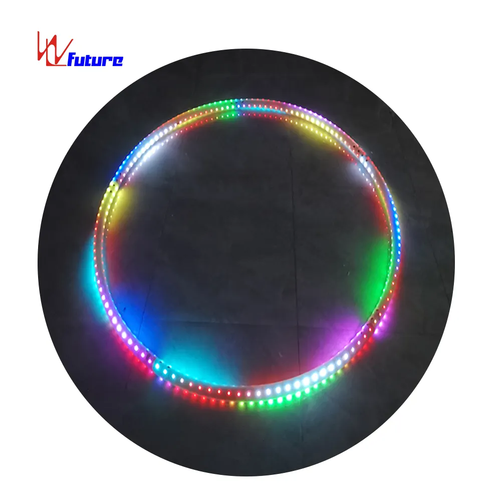 2022 Acrobatic Roll Ring, Professional LED Cyr Wheel For Circus Show, Magicians & Performers LED Ring fluorescent big ring,