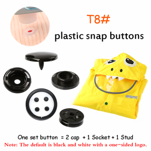 T09 personalizado 4 en 1 ropa botón a presión de plástico para ropa de bebé T8 plástico POM botones sujetador cualquier tamaño transparente disponible - Product Image 5