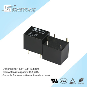 Sinetong MQ8-C-S thu nhỏ 5 pin công suất cao spdt Mini mạch chuyển tiếp điện với Protec kín 6V 9V 12V 24V max 20A - Product Image 4