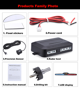 Car Parking Aid <strong>Sensor</strong> <strong>System</strong> 4 <strong>Sensors</strong> Parking Assistance Auto <strong>Reverse</strong> Backup Radar Monitor Detector <strong>System</strong> <strong>LCD</strong> Display Kit - Product Image 3