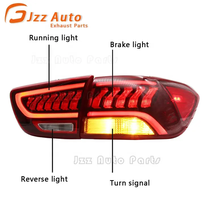 JZZ Lampu Ekor LED Lampu Sein Mobil Lampu Merah untuk 2018 - 2021