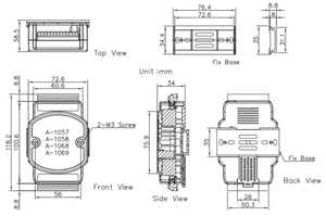 Digital IO Module 8DO Power Relay Output Remote Module Support <strong>Modbus</strong> <strong>RTU</strong> RS-485 Port A-1069 - Product Image 4