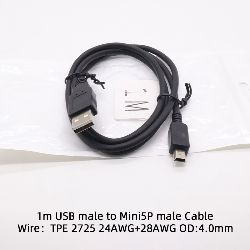Cable USB macho a Mini5P macho de 1 m