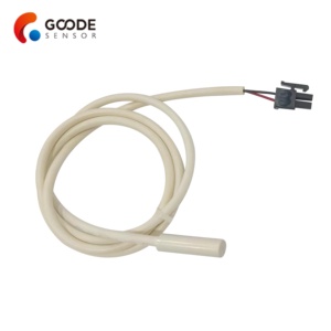 Sonda termistor NTC 10K 3977 personalizada, carcasa de 7*25mm y sensor de temperatura de descongelación de congelador de nevera de 0,5 M para refrigerador