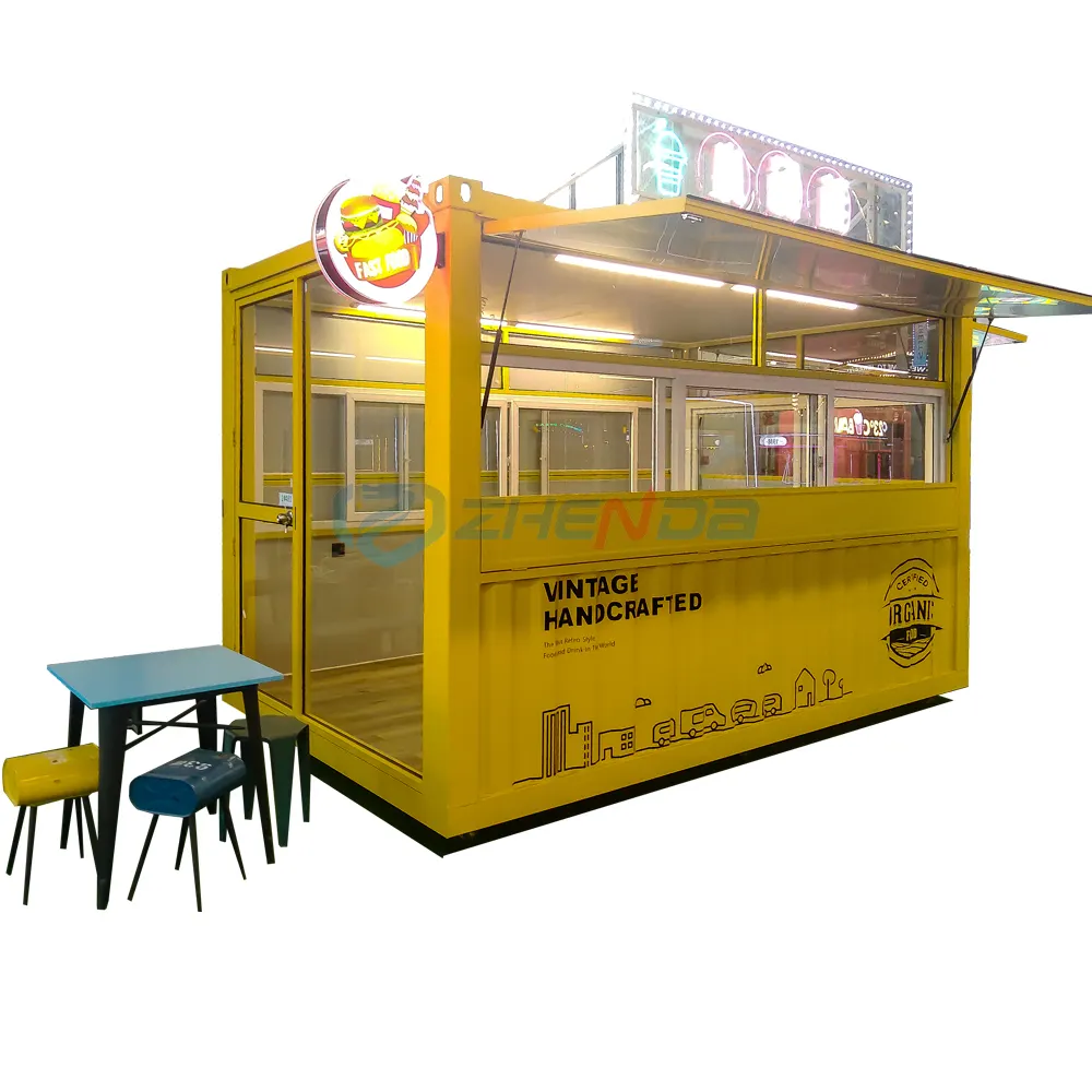 Camion de cuisine électrique classique mobile personnalisé Bus BBQ Snack Food Trailer Factory Outlet Store