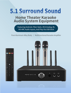 IHOMELIFE Sistema de audio profesional 5,1 Amplificador de potencia Android12 DDR4 2GB 8GB Amplificador de alta potencia de funcionamiento simple para uso doméstico - Product Image 4