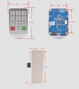 Klassisches druckknopf-passwort tastatur PIN-Code Schrankverschluss für Holz- und Metallschließfach - Product Image 2