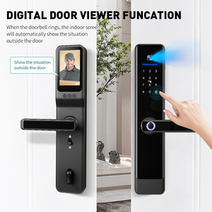 Smartek E908FP fotocamera 6068 6085 Keyless Entry Fingerprint Code RFID Card Key Lock App Digital Tuya Intercom Video Smart Lock - Product Image 4
