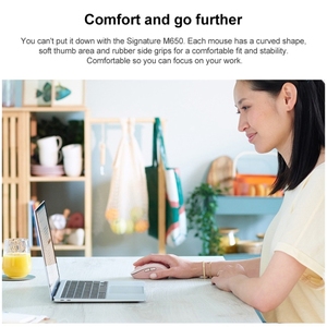 2022 New High Quality M650 Mini Wireless Mouse USB Interface Optical for Notebook Desktop Three-Color Options for Office Use - Product Image 5