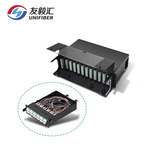 96/144/288F MPO/MTP to LC Cassette <strong>Patch</strong> <strong>Panel</strong>, Fully Loaded <strong>with</strong> 12 x 24F MPO/MTP Cassette <strong>Module</strong> - Product Image 1