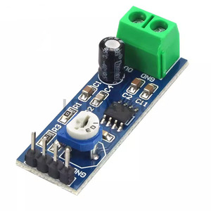 Módulo AMPLIFICADOR DE POTENCIA DE Audio LM386, placa amplificadora de ganancia de 200 veces, amplificador de potencia Mono, entrada de 5V-12V - Product Image 6
