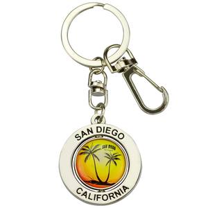 Tùy Chỉnh Key Chain Chủ <span class=keywords><strong>3D</strong></span> Hai Mặt Xoay Bóng Rổ Tennis Bóng Chuyền Bóng Đá Key Chain Keychain Vòng Chìa Khóa - Product Image 4