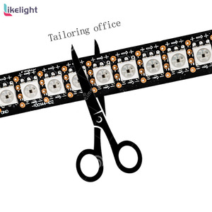 DC5V APA102c цифровая гибкая светодиодная лента 144 светодиодов Smd 5050 Rgb пиксельный диод полноцветный декоративный контроль линии данных 1 м клей - Product Image 5