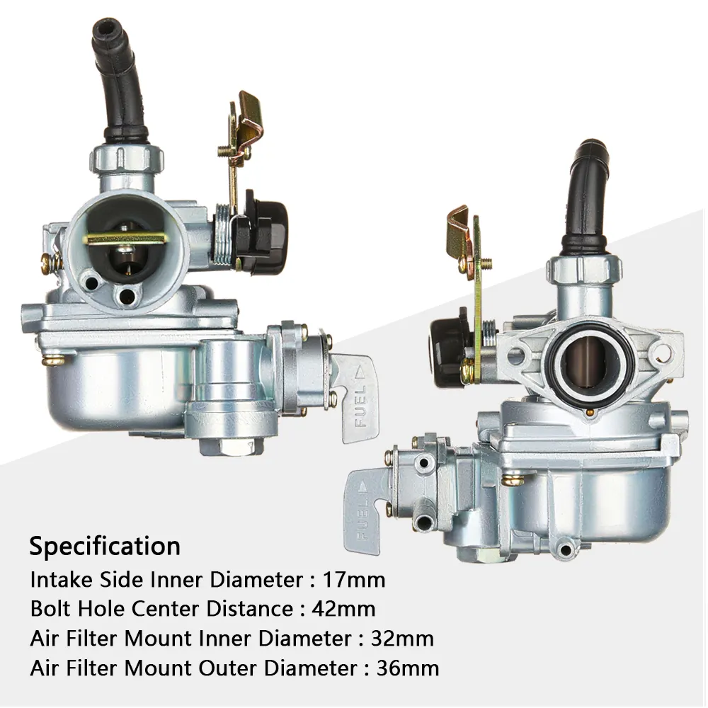 Carburador PZ17 17mm 혼다 C70 C 70 여권 TRX70 ATC70 CT70 4 스트로크 ATV 쿼드 먼지 자전거 Carburador