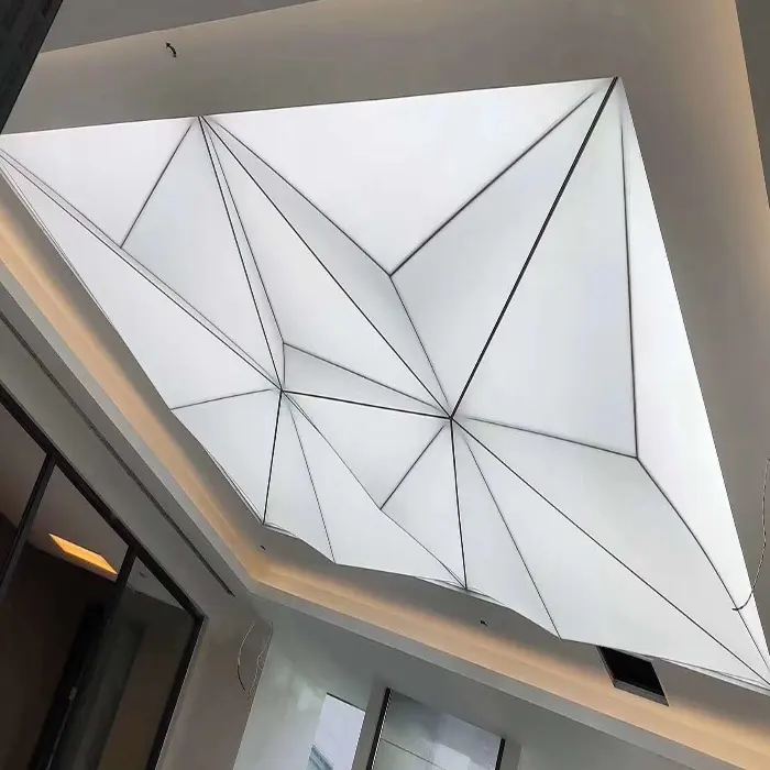 LED Decorative ceiling panels plafond tendu translucent film stretch