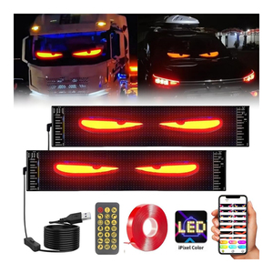 Pantalla LED programable de animación personalizada Demon Eye RGB para coches, camiones, vídeo al aire libre, publicidad, escaparate, logotipo DIY - Product Image 1