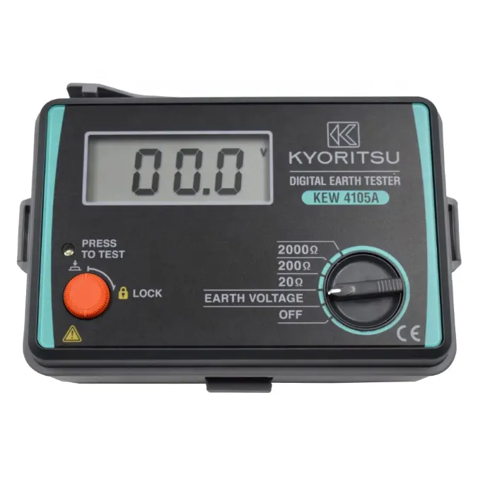 Neue Kyo ritsu EARTH TESTER KEW 4105A Prüf leitungen für vereinfachtes Zweidraht-Messsystem, die ebenfalls als Standard zubehör geliefert werden