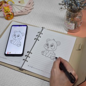 Custom Logo A5 Smart Digital Pen Notebook Dot Matrix Pen <strong>With</strong> Digital <strong>Stylus</strong> for <strong>Writing</strong> Paper Cover Smartpen SDK Gift Notebook - Product Image 3
