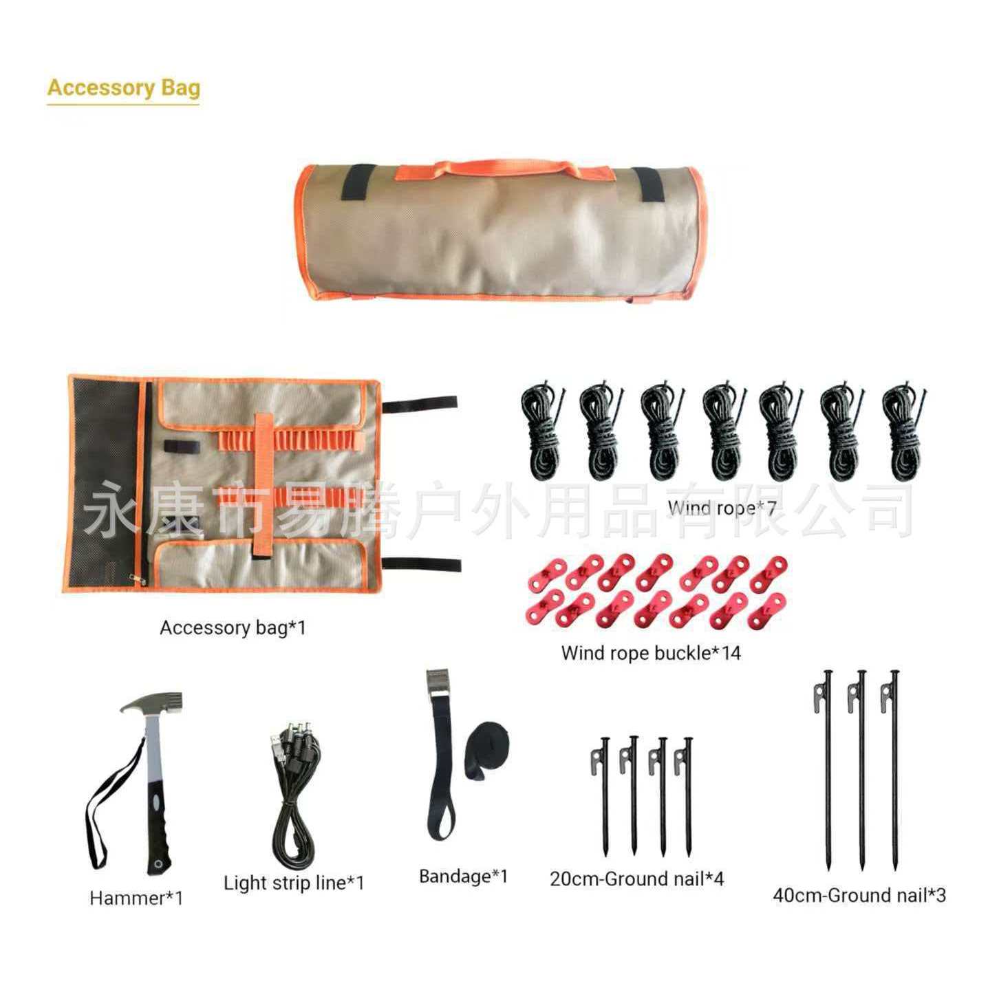 Bolso superior en forma de abanico