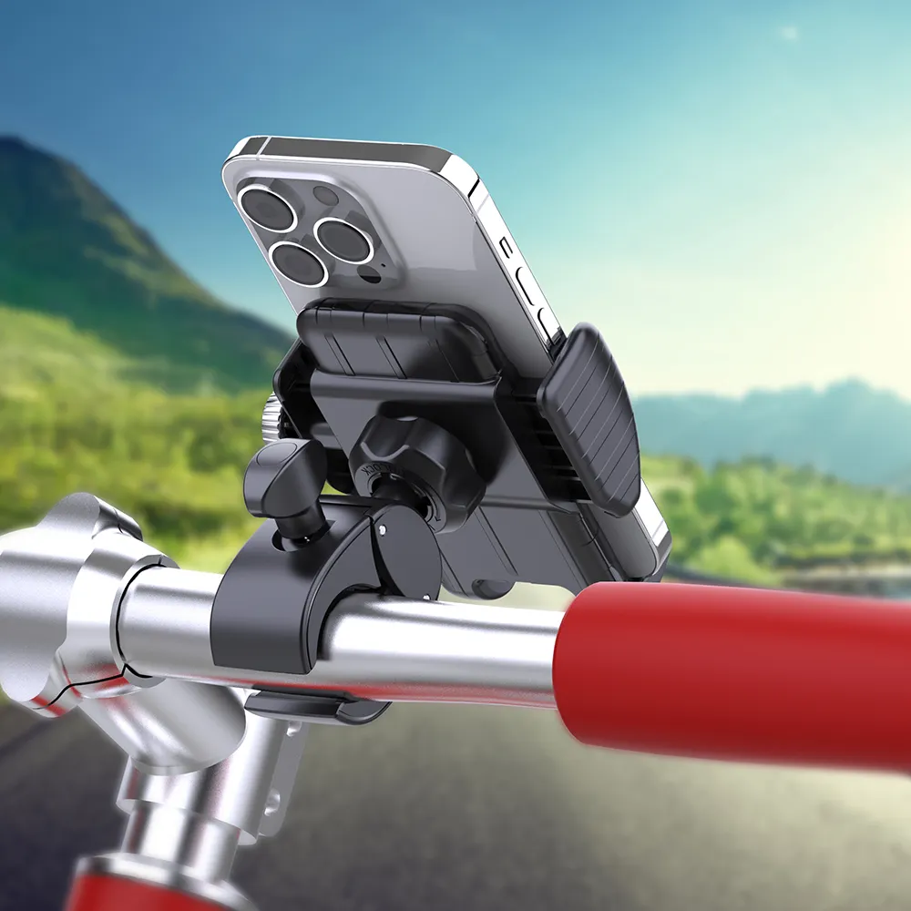 Verstelbare 360 Graden Telefoon Houders Schokbestendig Motorfiets Universele Flexibele Fiets Mobiele Telefoon Houder Voor Golf Buggy
