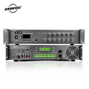 6 Zone 4-16 Ohm 3-<strong>Line</strong> 2 <strong>Mic</strong> 2U Amplifier for Public Address System for Speaker System - Product Image 2