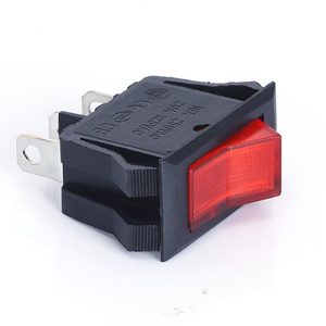 WELFNOBL 16*32mm 3Pin ON-OFF Black PA66 Single Row Short Mini Rectangle Good Quality Rocker Switch With Light on Off Switch - Product Image 3