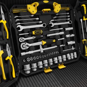 WZG Werkzeug 99PCS套筒扳手套装工具套装，带强力手提箱，适合自制家用 - Product Image 4