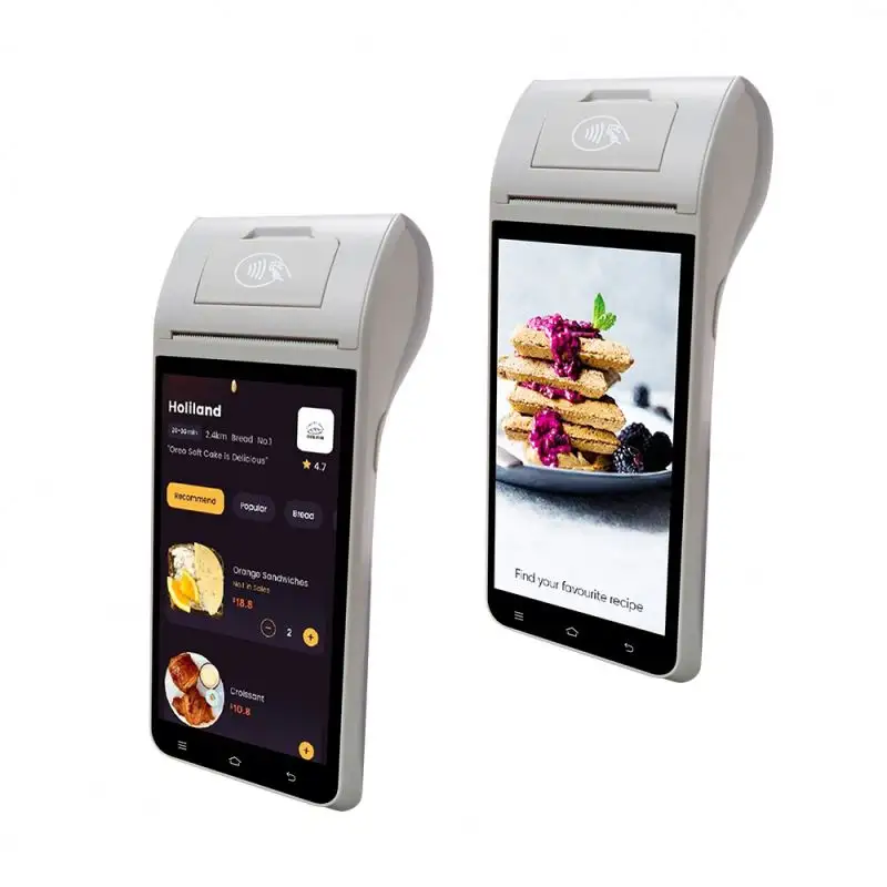 Android POS 4G терминал QR-код, система билетов с биометрическим сканером отпечатков пальцев FBI STQC для мобильных POS-терминалов