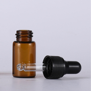 Venta al por mayor 1mL 5ml Frasco de vidrio cuentagotas Muestra portátil Vacío Claro Ámbar Aceite esencial Cuidado DE LA PIEL 2ml 3ml Envase cosmético - Product Image 6