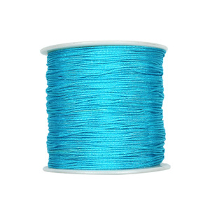 Rollo de hilo de macramé para fabricación de joyas, cordón de nailon con cuentas de 100M y 0,8mm, color blanco, para envolver joyas, Kumihimo - Product Image 4