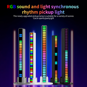 32 Led เพลงแสงควบคุมเสียง Rgb เพลงแสงควบคุมเสียงที่มีสีสันเพลงบรรยากาศโคมไฟ