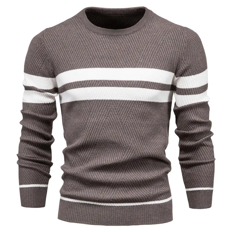 Suéter de punto coreano de lujo para hombre, suéter para hombre, suéter de algodón, ropa de invierno para hombre