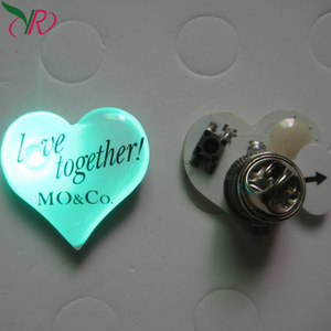 Customized Logo Printing Acrylic Luminous <strong>Badge</strong> ID Lapel Light up LED Flashing Name <strong>Badge</strong> for Party - Product Image 4