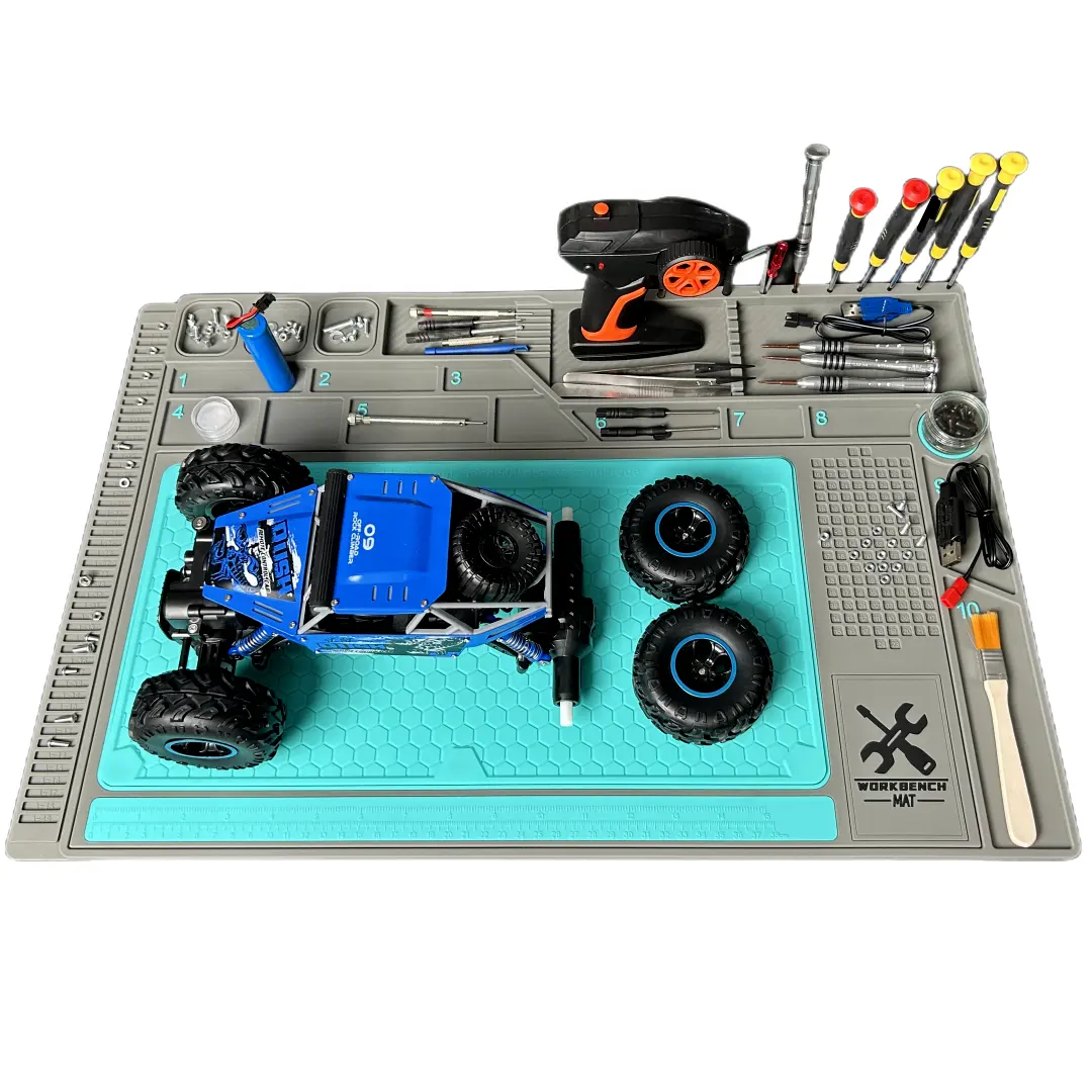 Design aggiornato Area divisa tappetino autogonfiabile telefono portatile Kit di riparazione di grandi dimensioni tappetino antistatico per la riparazione del telefono