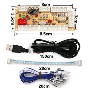 Zero Delay <strong>Arcade</strong> USB Encoder PC to LED Joystick <strong>Arcade</strong> Rocker Circuit Board <strong>Control</strong> Panel for 5pin <strong>Arcade</strong> Push Button DIY - Product Image 3